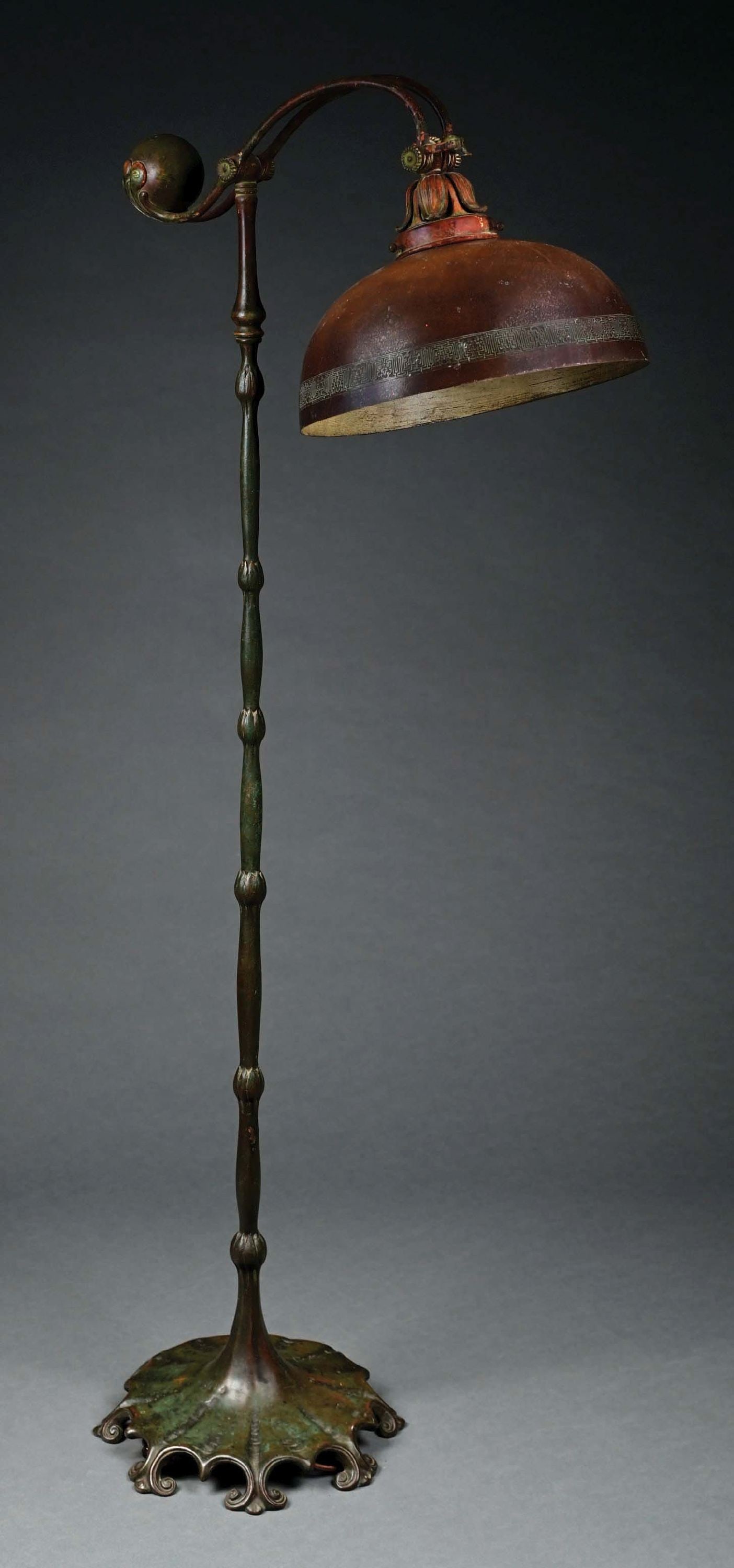 TIFFANY STUDIOS PATINATED BRONZE