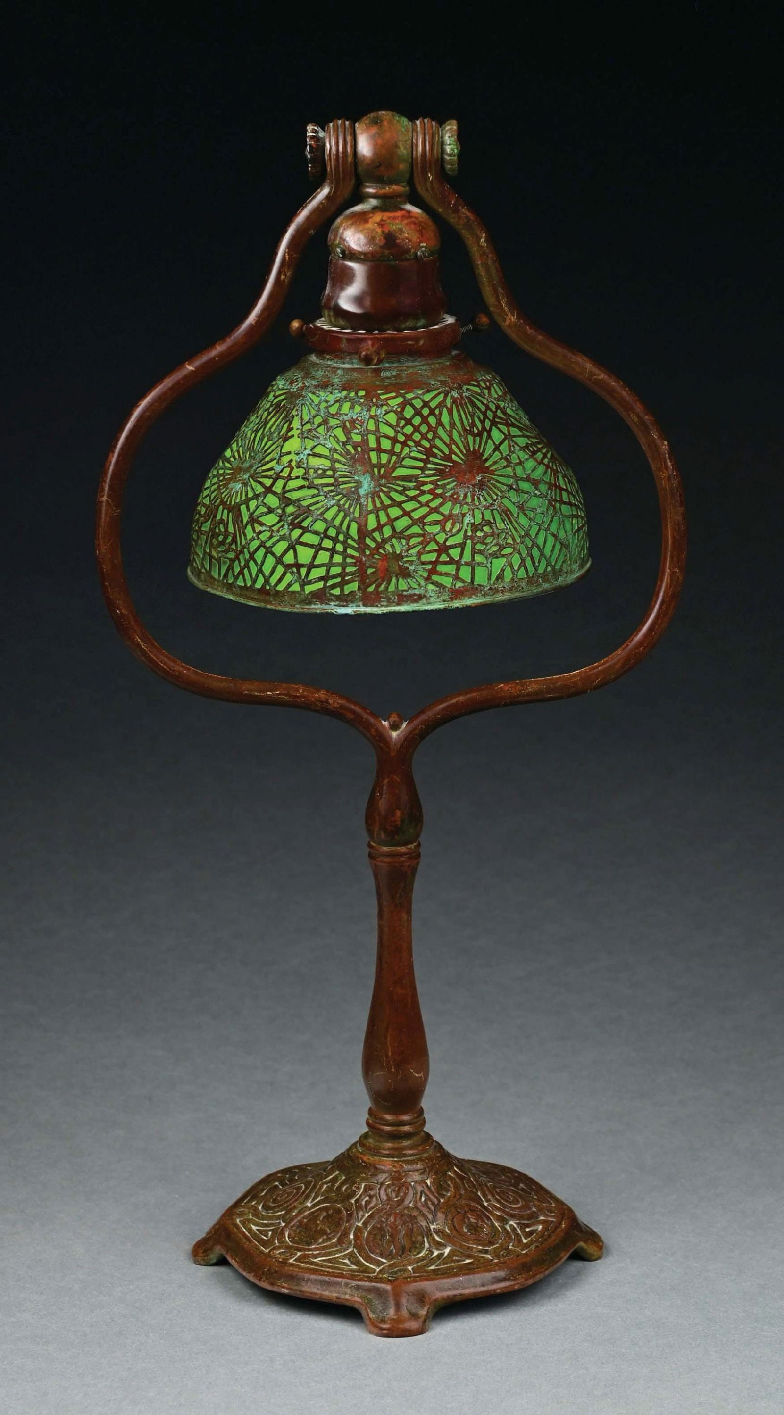 TIFFANY STUDIOS PINE NEEDLE DESK