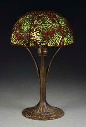 TIFFANY STUDIOS PINE NEEDLE OV