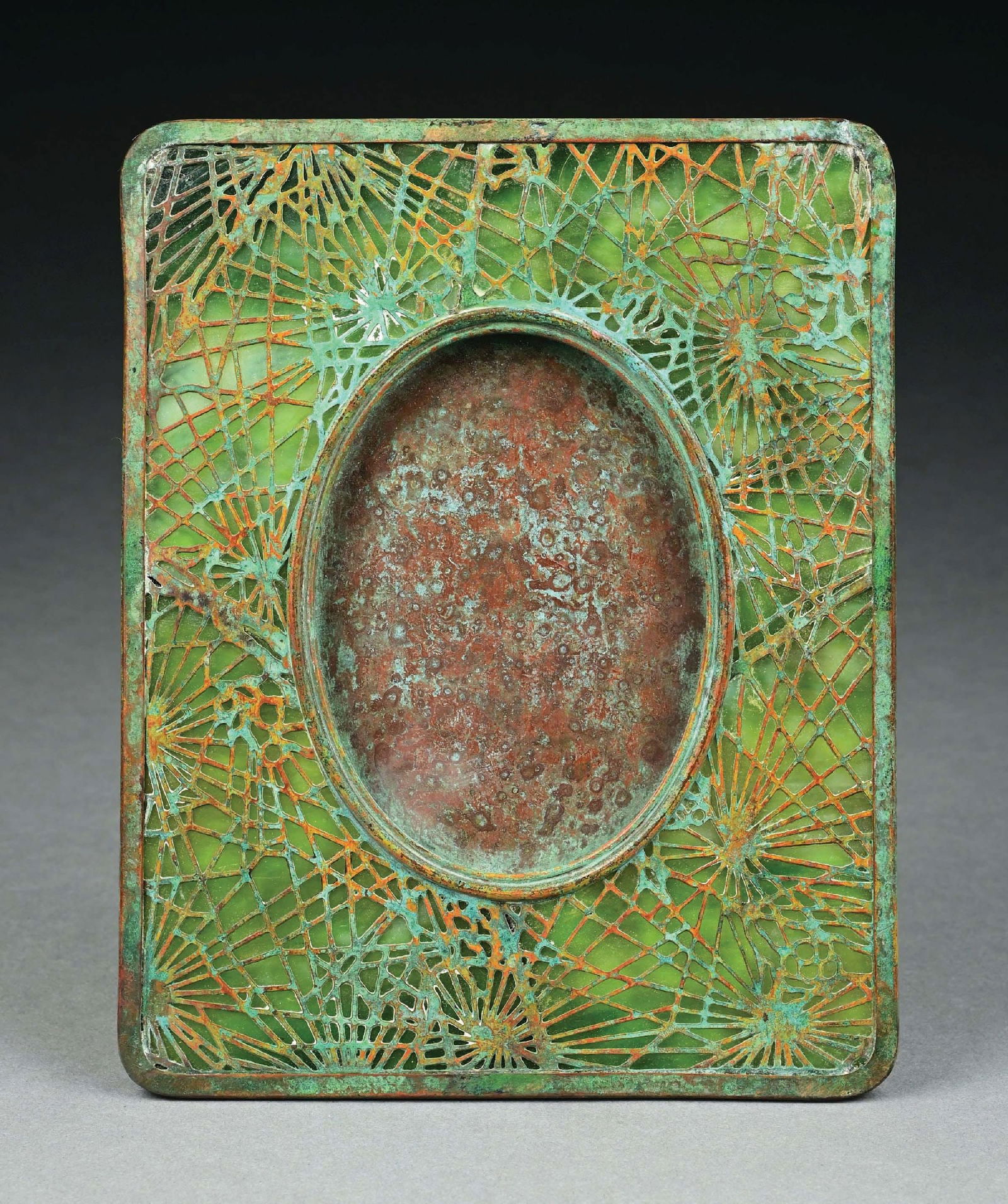 TIFFANY STUDIOS PINE NEEDLE PICTURE