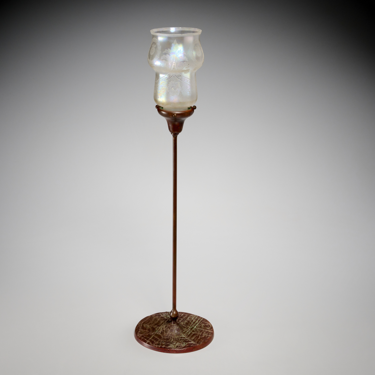 TIFFANY STUDIOS STYLE CANDLESTICK