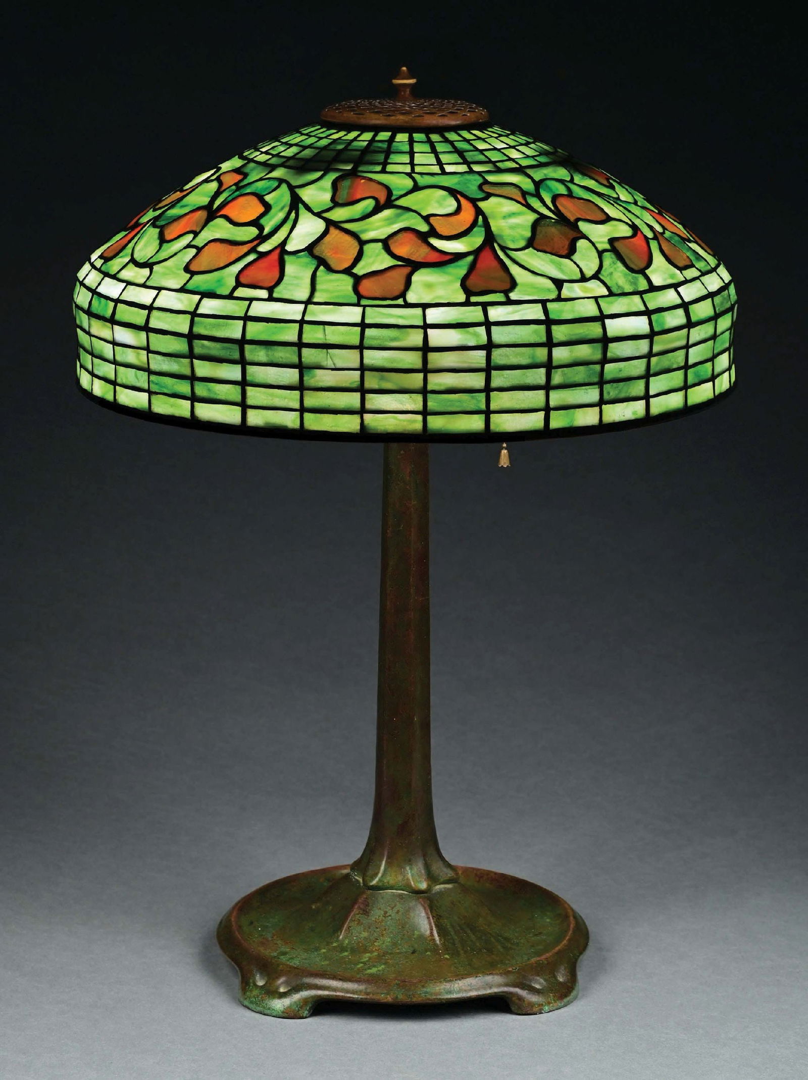 TIFFANY STUDIOS SWIRLING LEAF