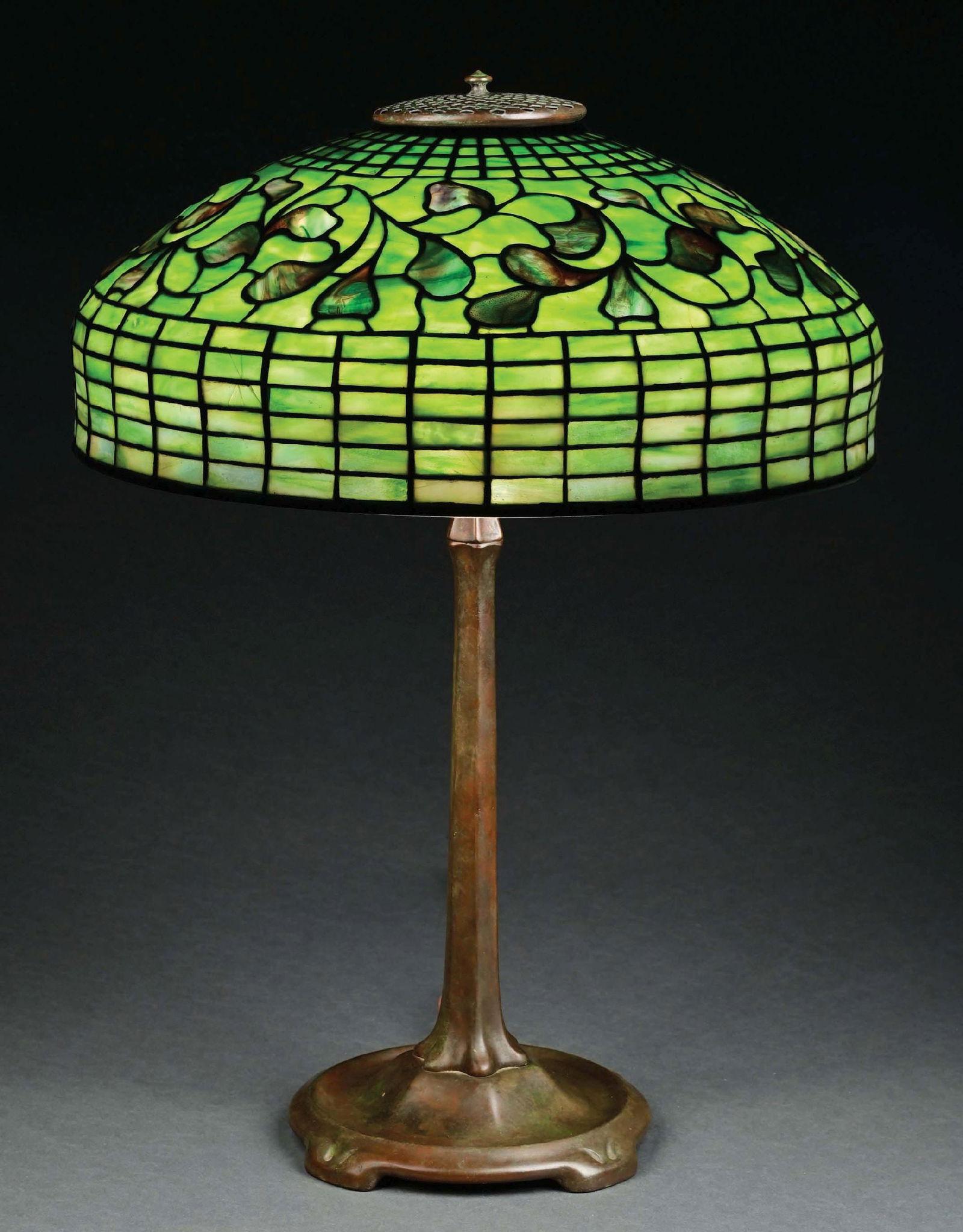 TIFFANY STUDIOS SWIRLING LEAF