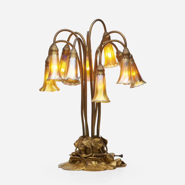 Tiffany Studios. Ten-light Lily