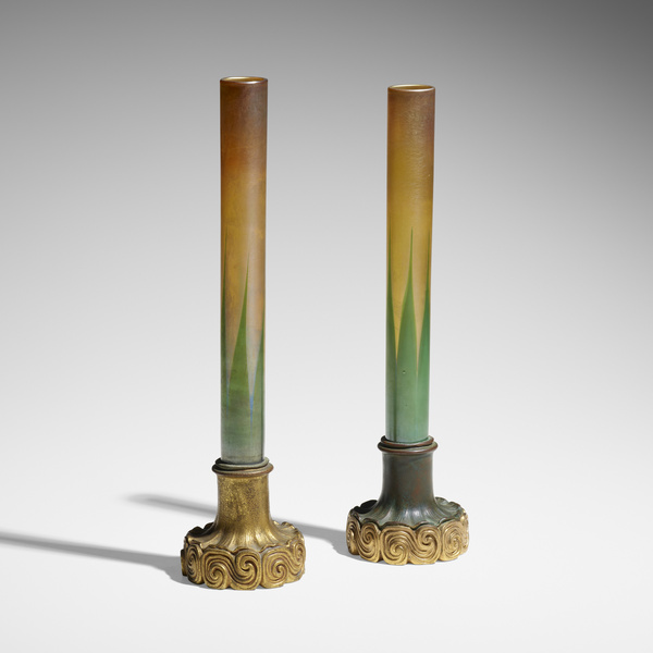 Tiffany Studios. Vases, set of two.