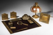 TIFFANY STUDIOS ZODIAC GILT BR