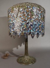 TIFFANY STYLE BRONZE TREE BASE