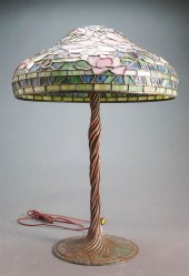 TIFFANY STYLE LEADED GLASS 'PE