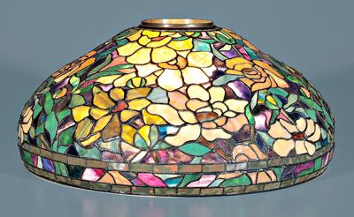 Tiffany style mosaic glass shade,