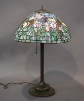 TIFFANY STYLE PATINATED METAL