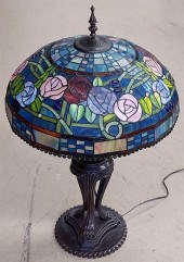 TIFFANY STYLE PATINATED METAL