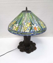 TIFFANY STYLE STAINED AND LEAD