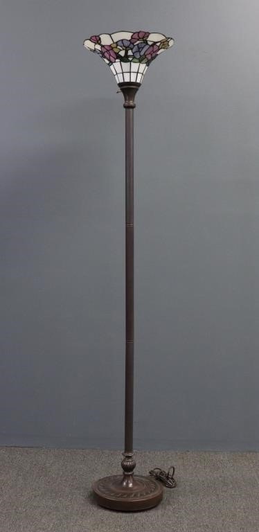 Tiffany style standing floor lamp