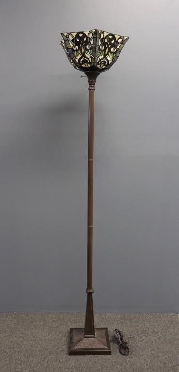 Tiffany style standing floor lamp