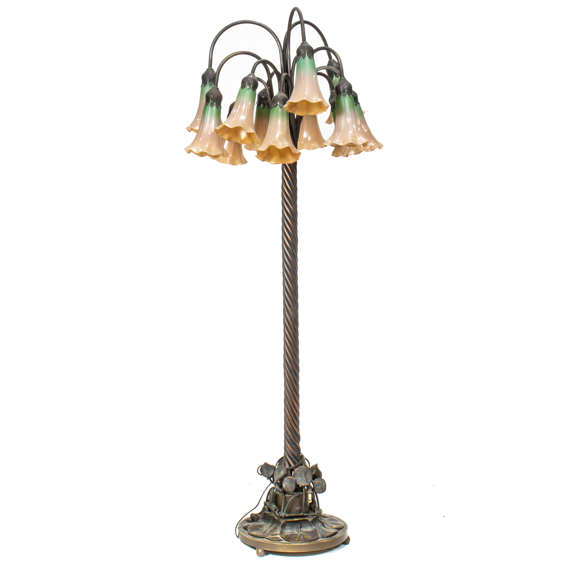 TIFFANY STYLE TWELVE LIGHT FLOOR