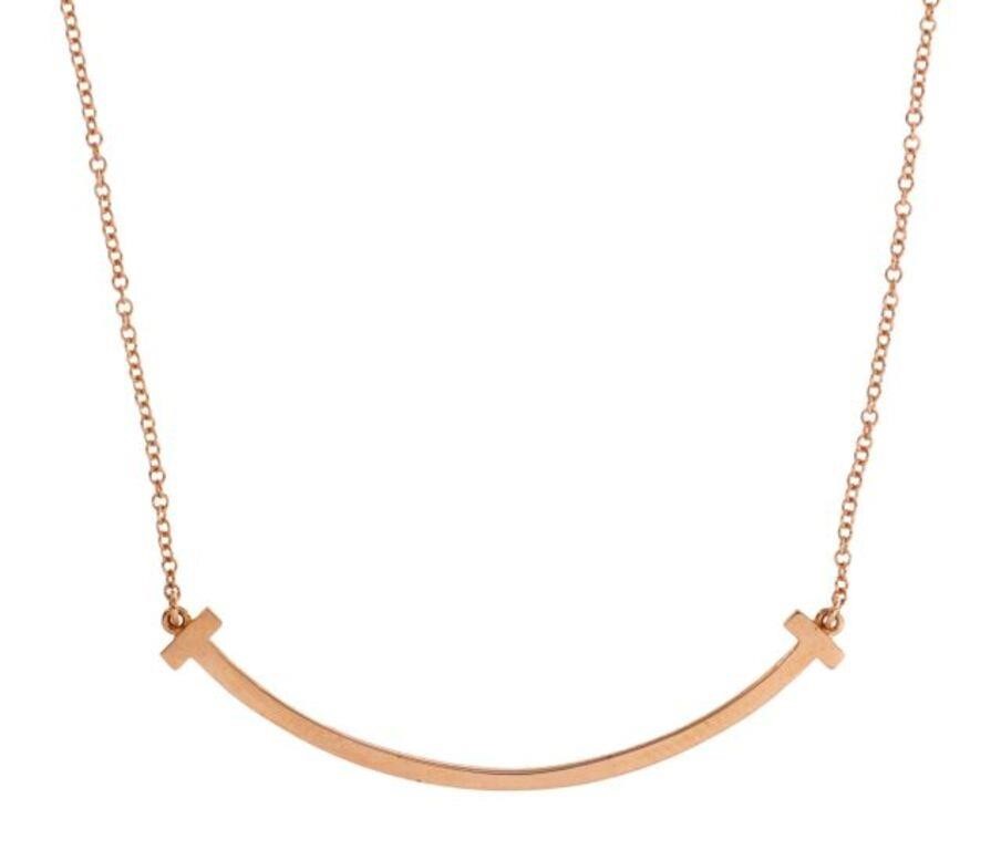 TIFFANY T SMILE 18KT ROSE GOLD
