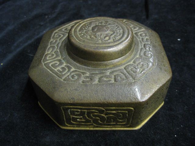 Tiffany Zodiac Bronze Inkwell