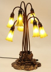 TIFFANYS STUDIOS 7 LIGHT LILY