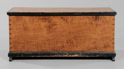 Tiger Maple Blanket Chest American,