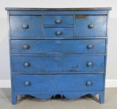 TIGER MAPLE BONNET CHEST IN BL