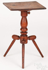 TIGER MAPLE CANDLESTAND, 19TH