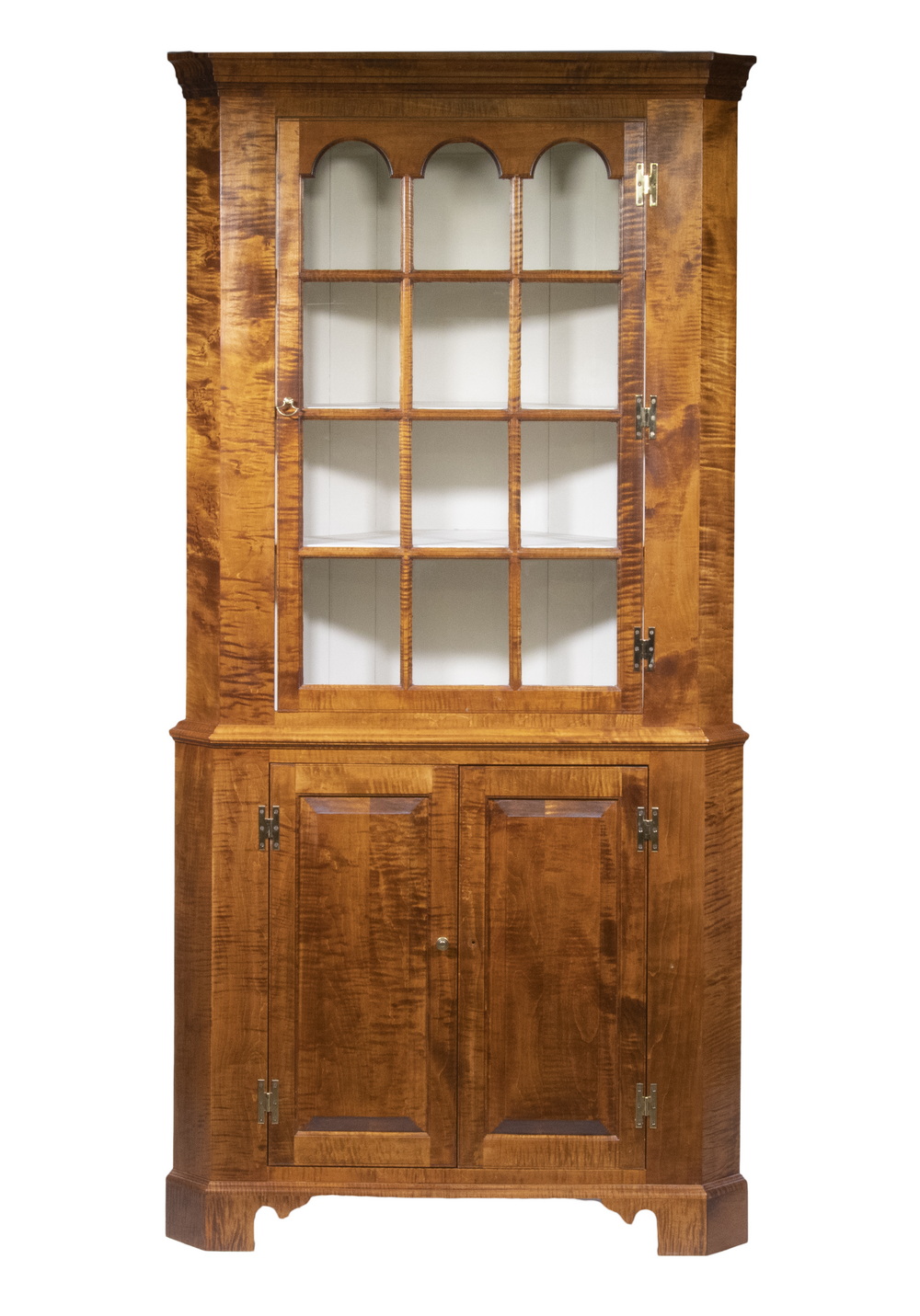 TIGER MAPLE CORNER CABINET Custom