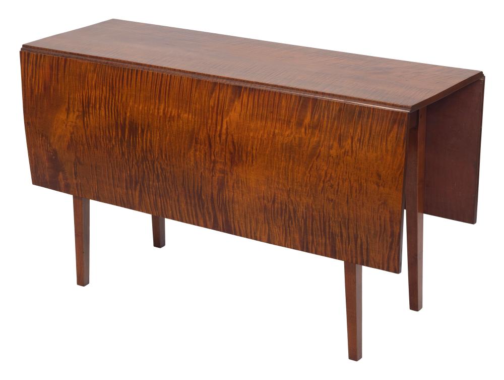 TIGER MAPLE DROP-LEAF TABLE 20TH