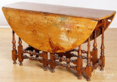TIGER MAPLE GATELEG TABLE<br>W
