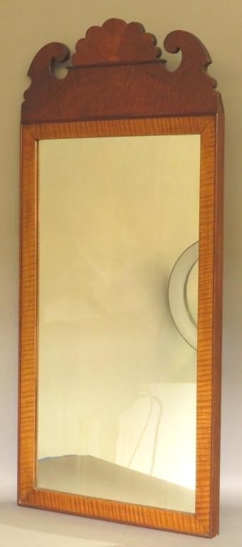 TIGER MAPLE MIRRORca. 1850; tiger