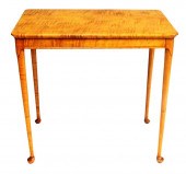TIGER MAPLE OBLONG TEA TABLE,