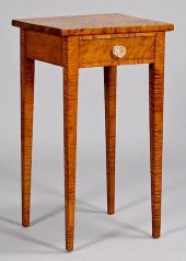 TIGER MAPLE ONE DRAWER STANDHe
