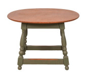 TIGER MAPLE OVAL TAVERN TABLE<
