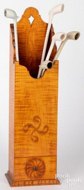 TIGER MAPLE PIPE BOX AND CLAY