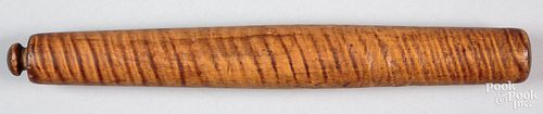 TIGER MAPLE ROLLING PIN, EARLY 19TH