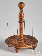 TIGER MAPLE SPOOL CADDY, 19TH