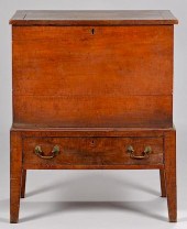 TIGER MAPLE SUGAR CHEST, YELLO