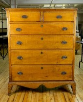 TIGER MAPLE TALL CHESTTiger ma