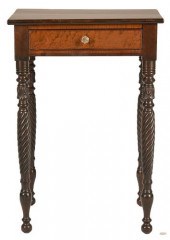 TIGER MAPLE VENEER ONE-DRAWER
