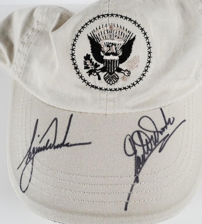 TIGER WOODS & EARL SIGNED CAP