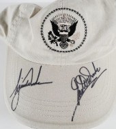 TIGER WOODS & EARL SIGNED CAP