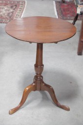 TILT TOP CANDLE STAND. Walnut