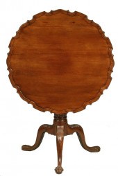 TILT TOP PIECRUST TEA TABLE Pe