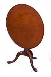 TILT TOP TEA TABLE, WALNUT, CI