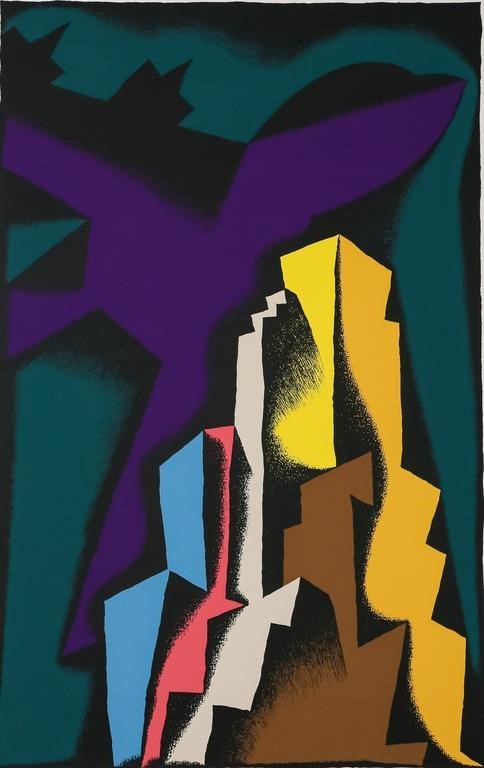 TIM CLARK ABSTRACT SERIGRAPHTim