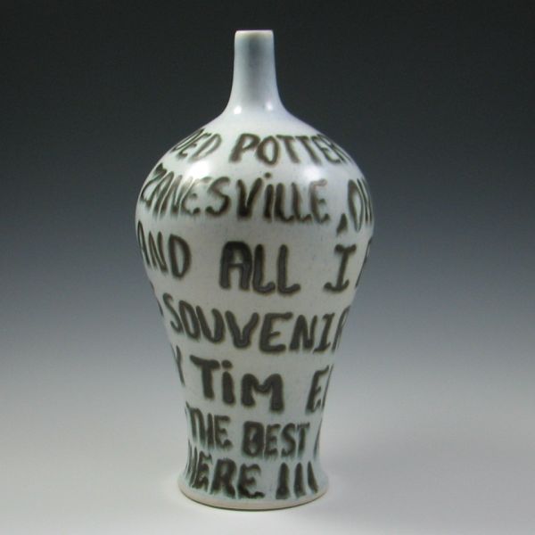 Tim Eberhardt Pottery Lovers Vase