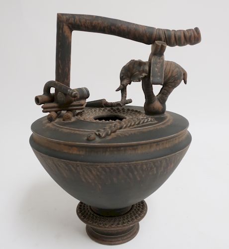 TIM MATHER ART POTTERY "ELEPHANT