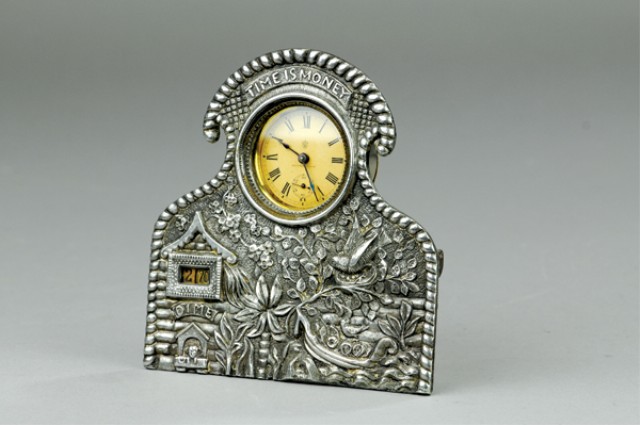TIME IS MONEY CLOCK BANK c.