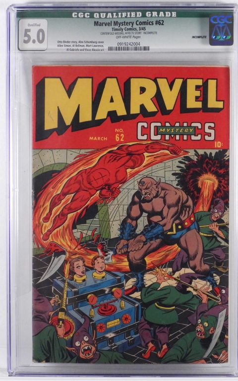 TIMELY COMICS MARVEL MYSTERY COMICS