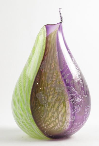 Timothy Burke Art Glass Vaseof