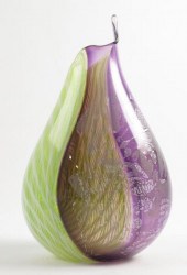 Timothy Burke Art Glass Vaseof
